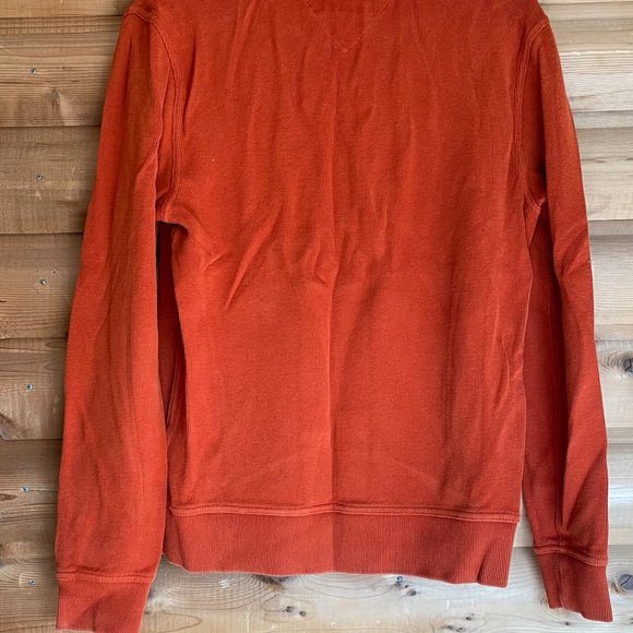 Tommy Hilfiger Orange Crewneck Sweatshirt, Size S - Picture 2 of 4